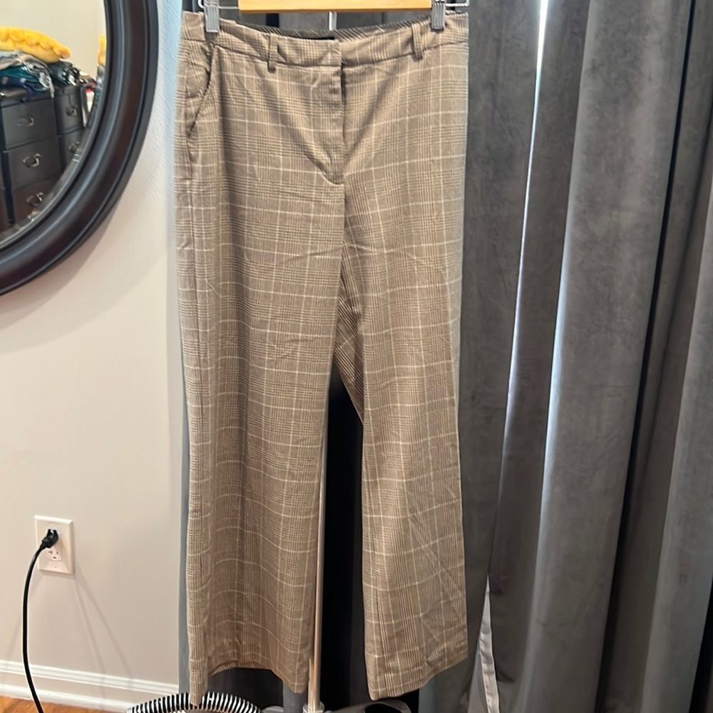 The Limited vintage wide leg plaid pants